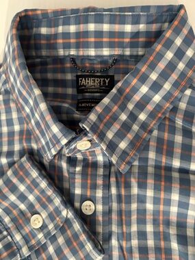 Faherty Movement Button Down Shirt large supima cotton mix